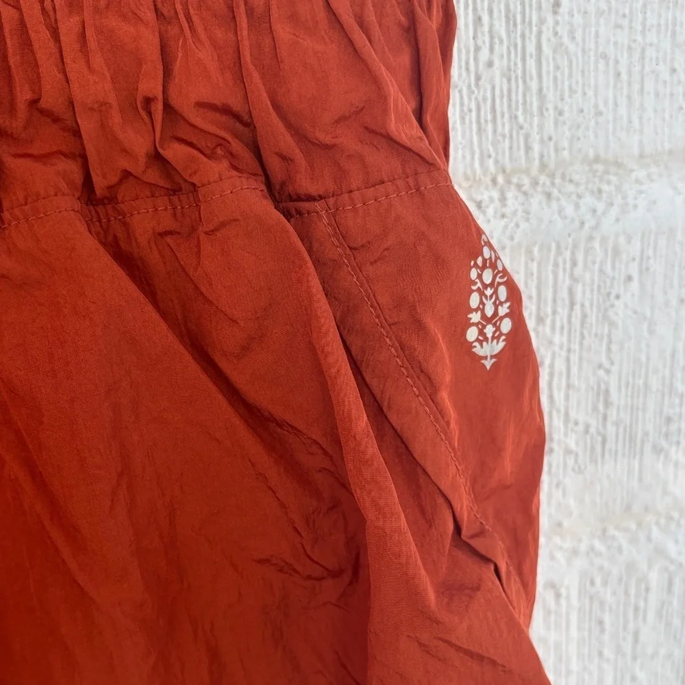 Free People Movement Burnt Orange Athletic Shorts sz M